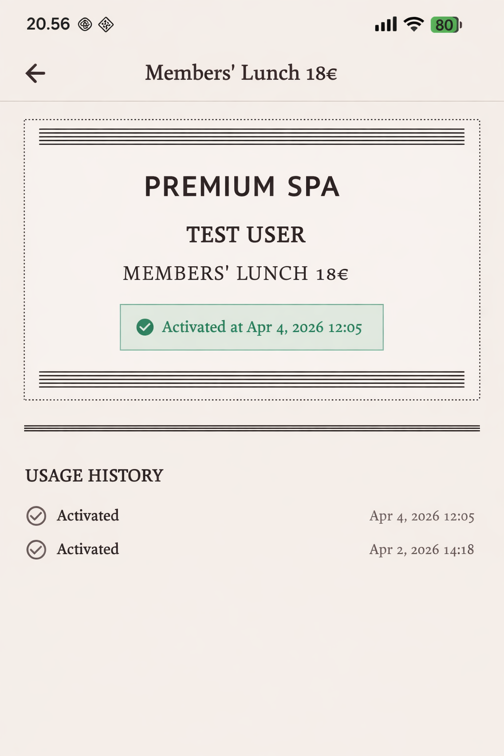 Member app benefits and perk activation