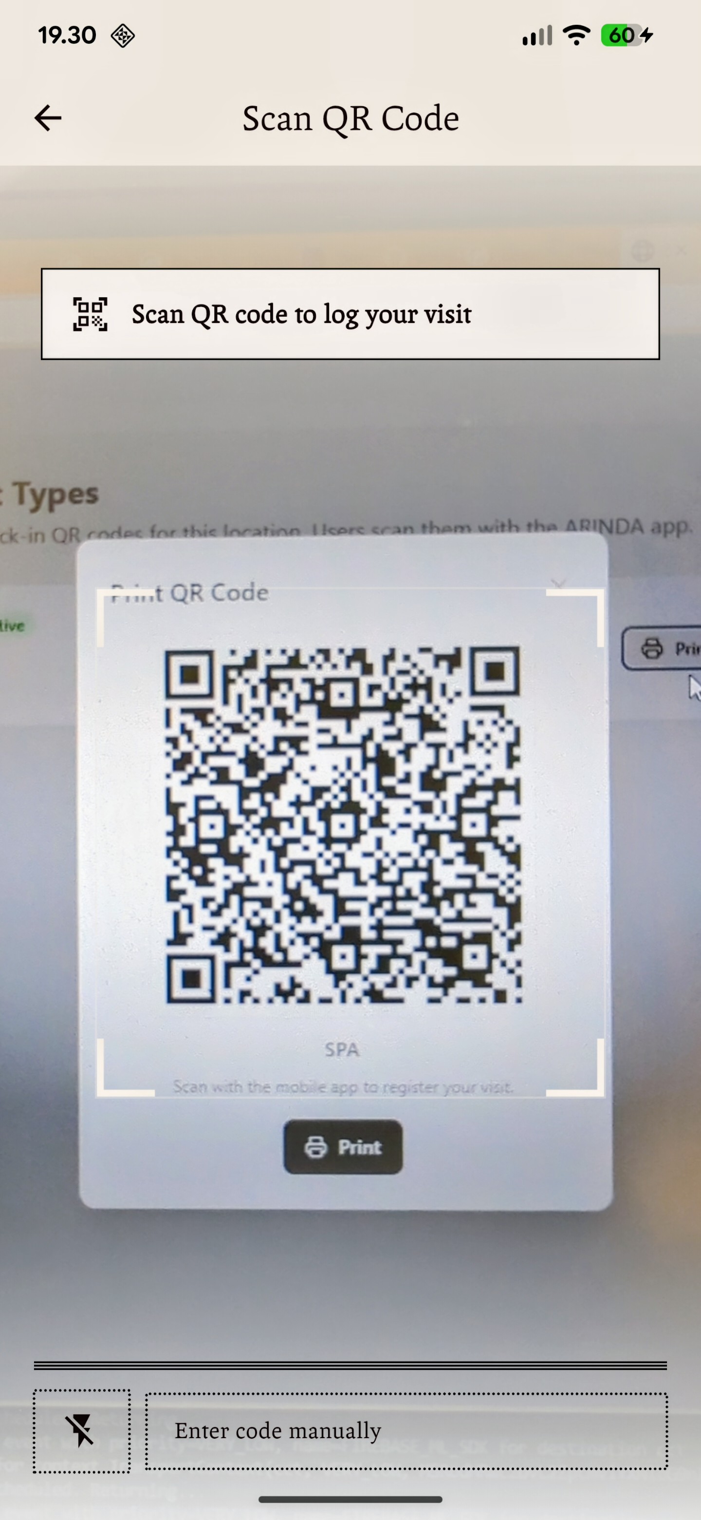 Member app QR code scan flow